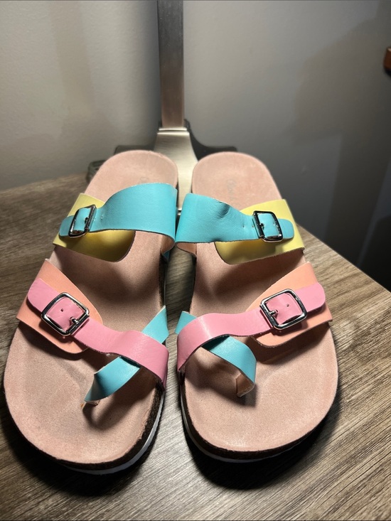 Olive & Edie Other - Kids Multicolor Strappy Comfort Sandals - Pastel Pink, Blue & Yellow stock (18)